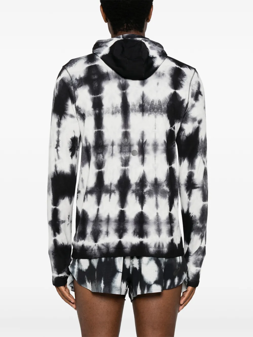 ASICS T-shirt met tie-dye print Wit
