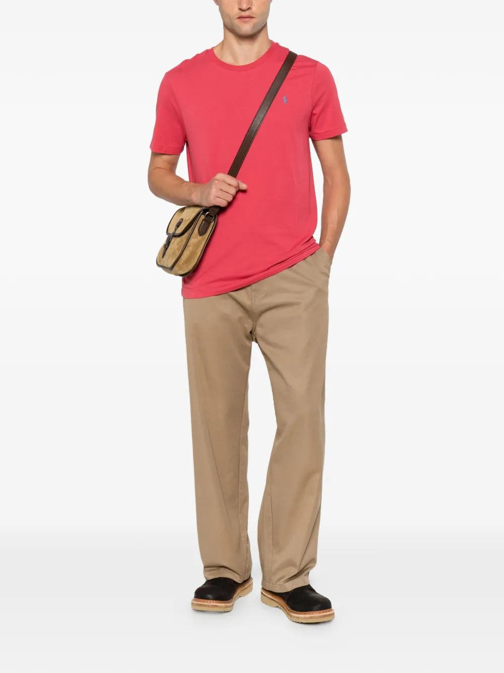 Polo Ralph Lauren T-shirt met geborduurd logo Rood