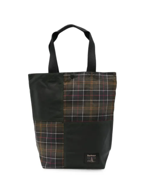 Barbour patchwork tartan tote bag