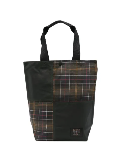 Barbour patchwork tartan tote bag
