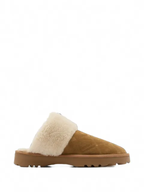 Burberry Check shearling Flint slippers