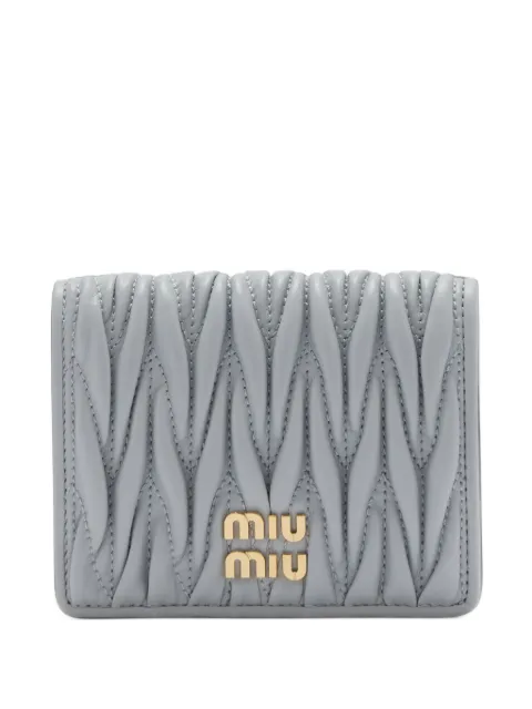 Miu Miu small matelassé napp-leather wallet