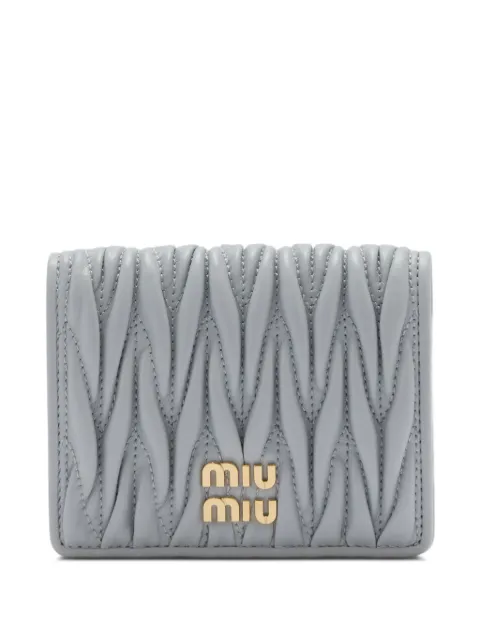 Miu Miu small matelassé napp-leather wallet