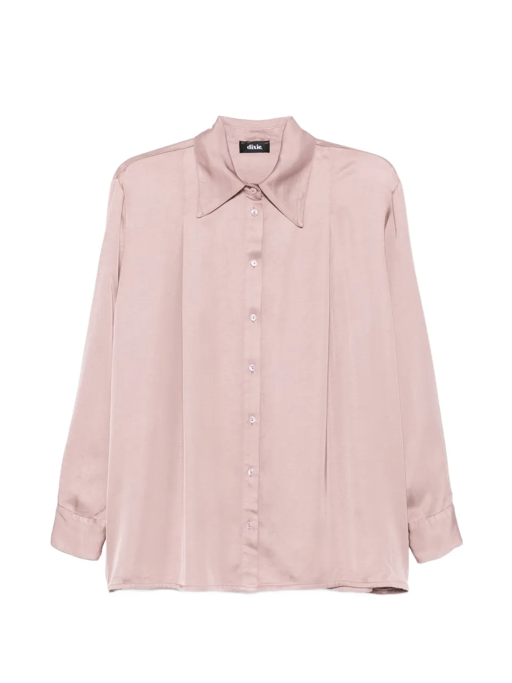 DIXIE satin-finish button-up shirt