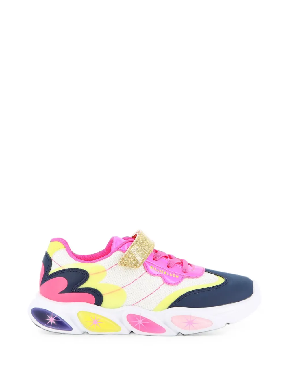 Billieblush glitter touch-strap sneakers Wit