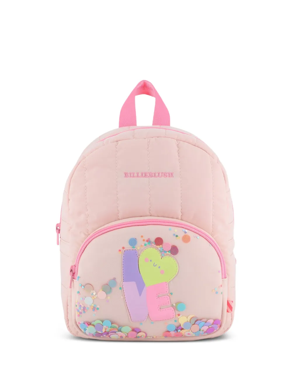 Billieblush sequin-embellished heart-patch backpack - Rosa