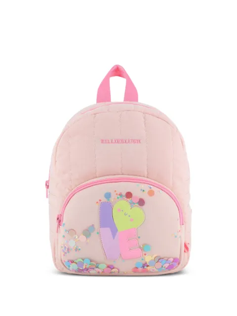 Billieblush sequin-embellished heart-patch backpack