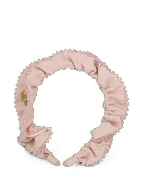 ANGEL'S FACE KIDS crystal-embellished ruffled headband