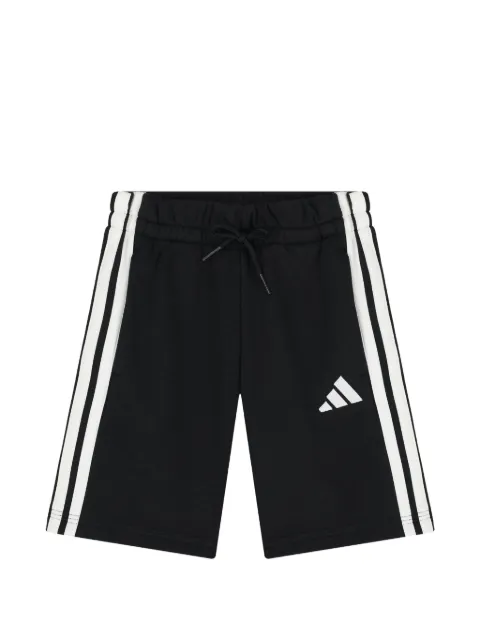 adidas Kids logo-print side-stripe shorts