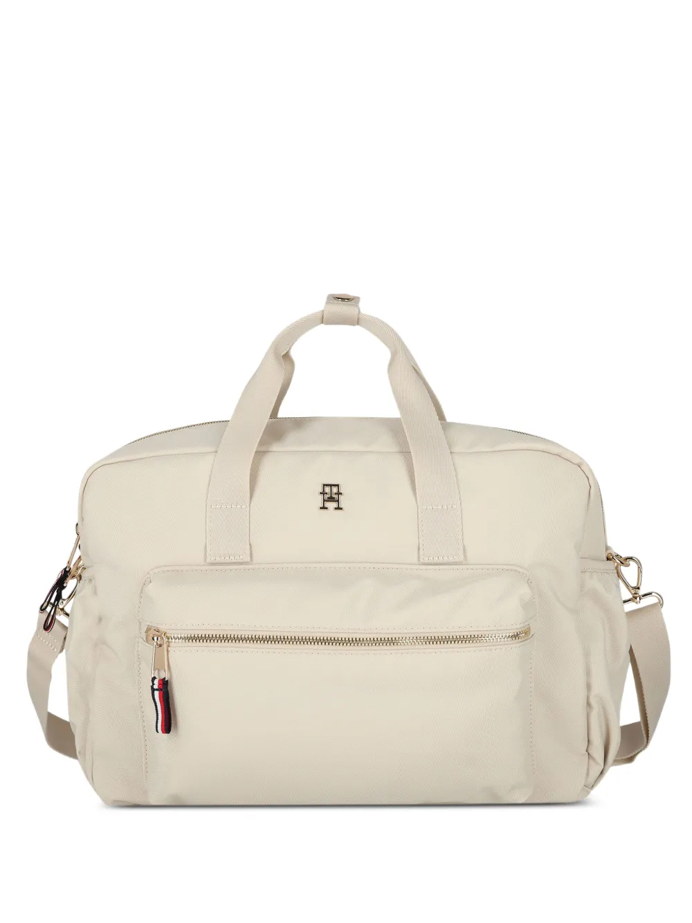 Tommy Hilfiger Junior logo-plaque changing bag - Toni neutri