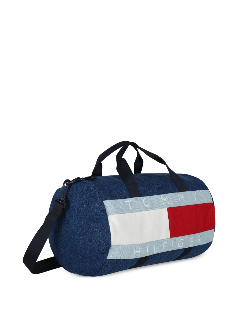 Tommy Hilfiger Junior logo-print duffle bag Blauw
