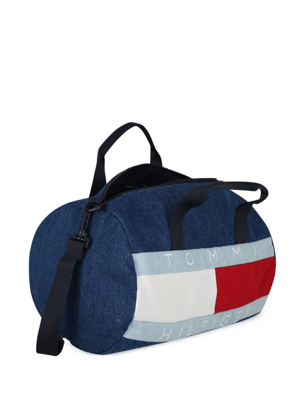 Tommy Hilfiger Junior logo-print duffle bag Blauw