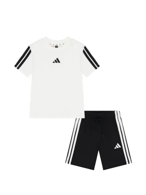 adidas Kids logo-print shorts set