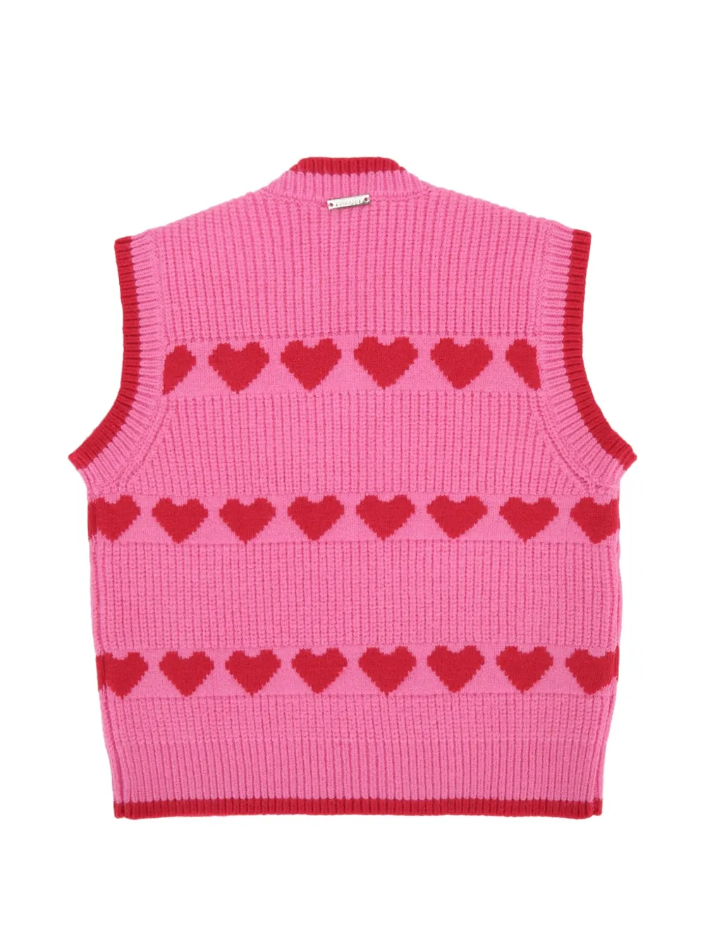 TWINSET Kids Gebreide top met hart-intarsia Roze