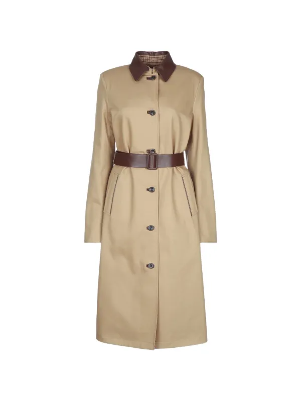 Jacob Cohën Reversible Trench Coat in Neutrals