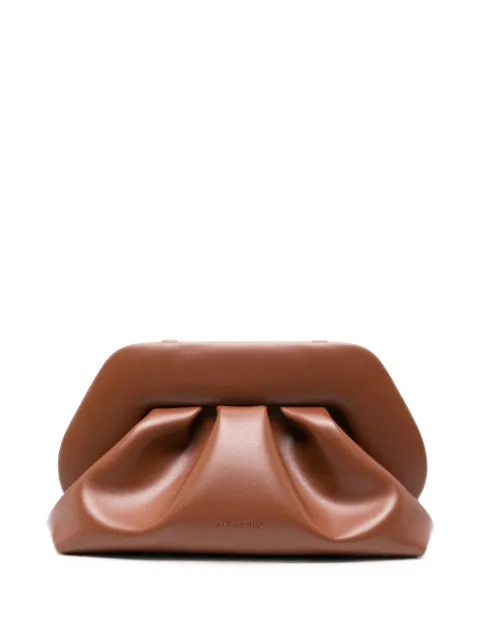 Themoirè Bios ruched clutch bag