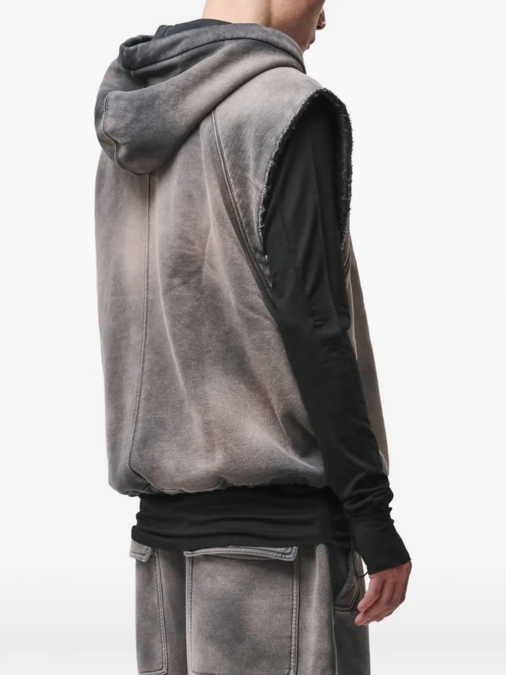 Thom Krom Top met capuchon en stonewashed-effect Grijs
