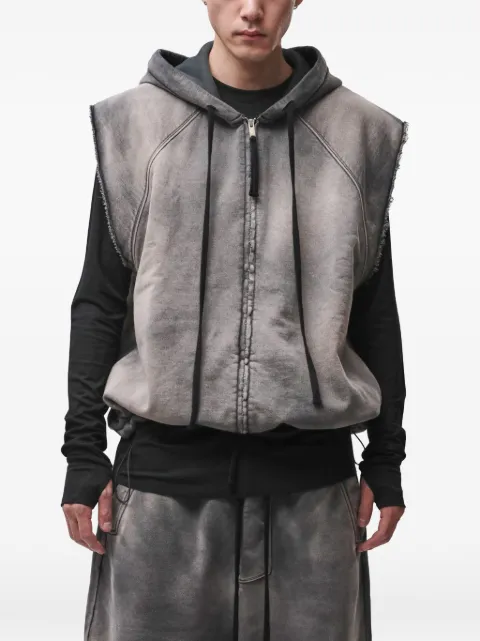Thom Krom stone-wash hooded vest