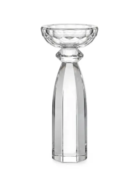 ENZO DE GASPERI Disco faceted crystal candle holder