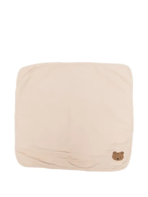 Donsje bear-embroidered muslin blanket