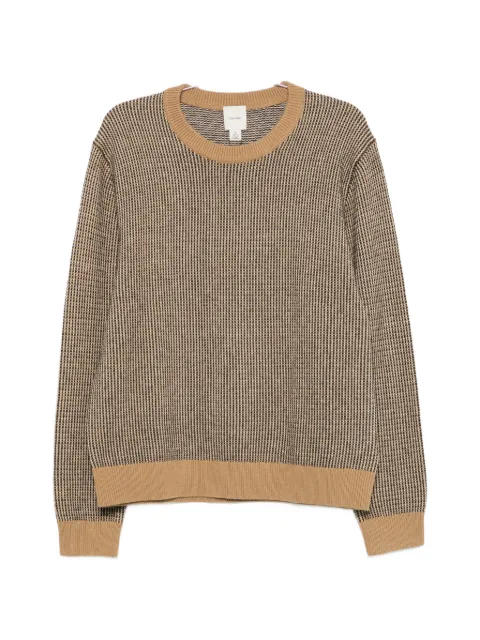 Calvin Klein micro-patterned crew-neck sweater