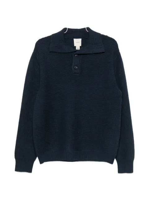 Calvin Klein ribbed-knit polo sweater