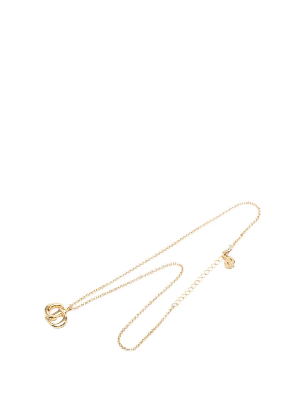 Christian Dior Pre-Owned 2000-2026 Gold Plated CD Logo Pendant Necklace costume necklace - Oro