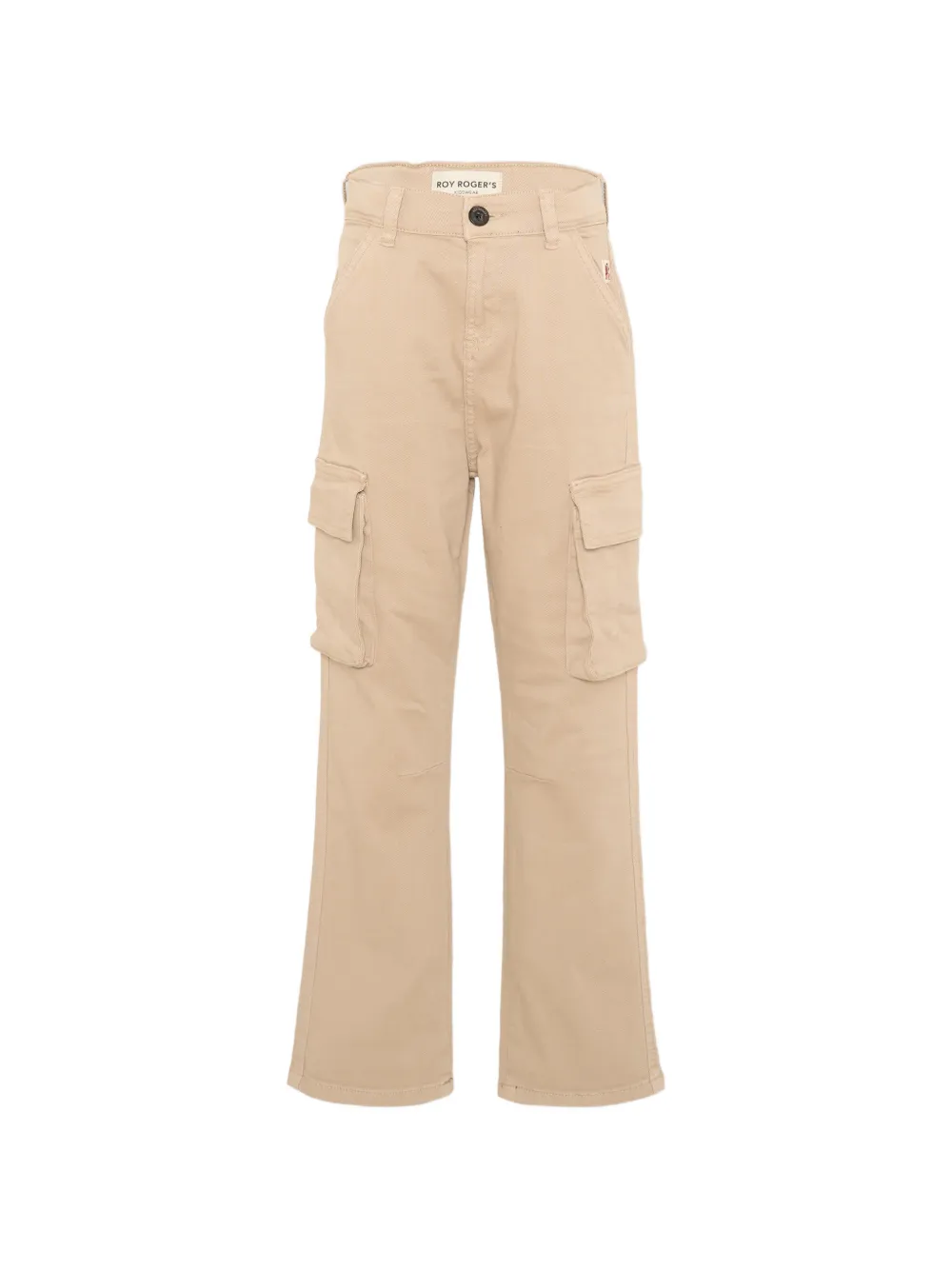 Roy Rogers Kids logo-patch cargo-pockets straight-leg pants - Toni neutri