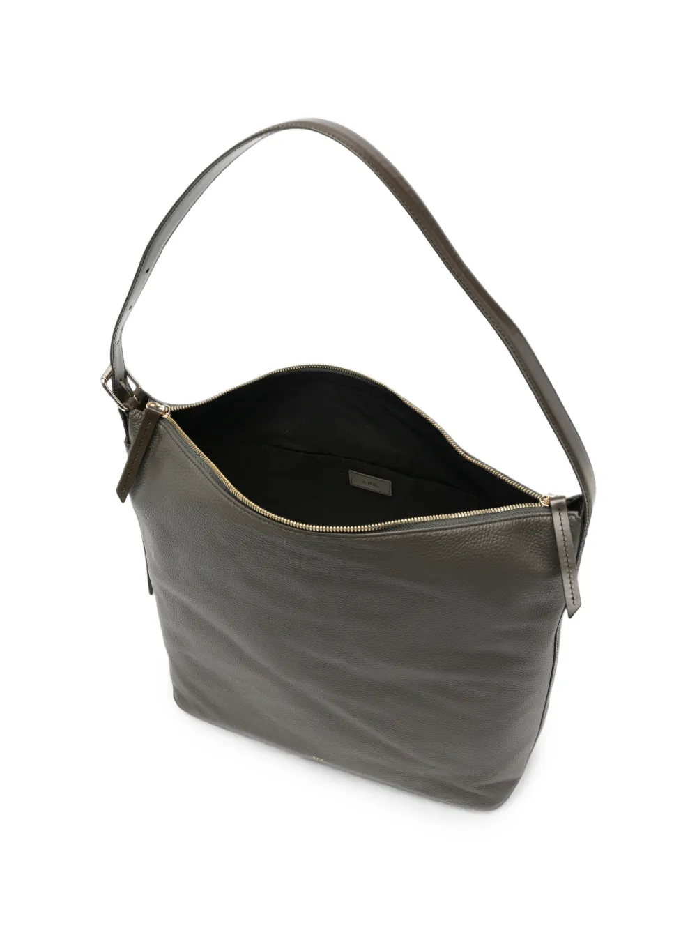 A.P.C. Vera leren schoudertas Grijs