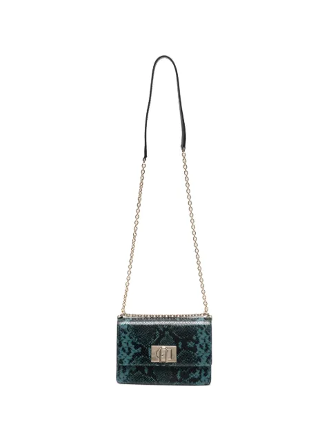 Furla sac porté épaule 1927 à imprimé peau de serpent
