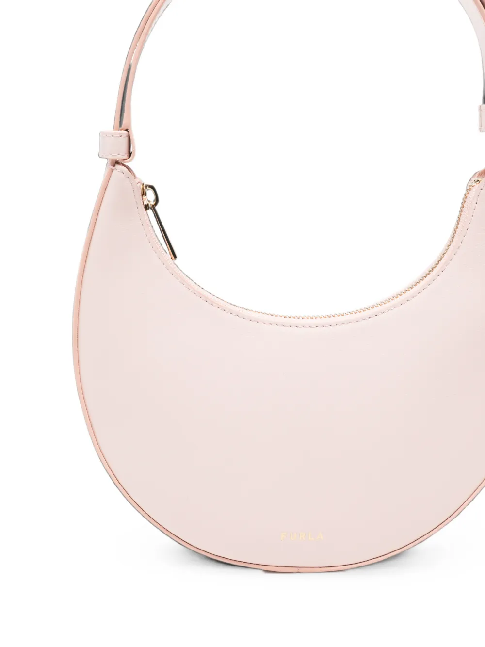 Furla Halvemaanvormige leren shopper Roze
