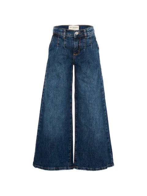 Roy Rogers Kids pleated wide-leg jeans