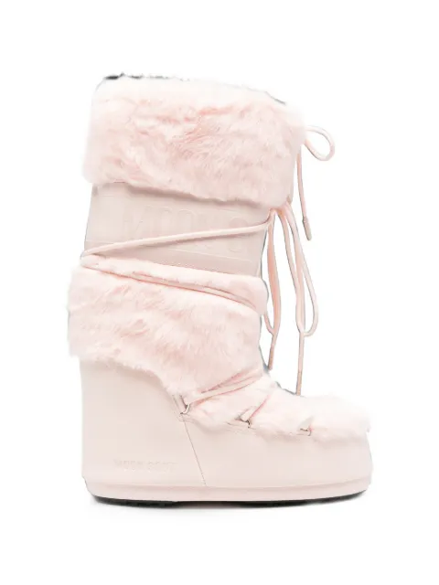 Moon Boot faux-fur lace-up boots