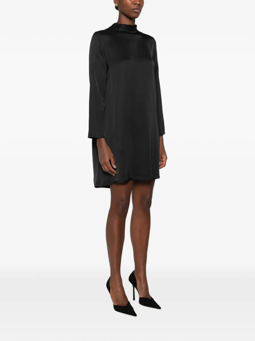 DIXIE Jurk met strikdetail Zwart