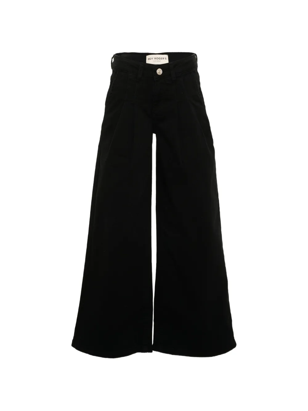 Roy Rogers Kids pleated wide-leg jeans - Nero