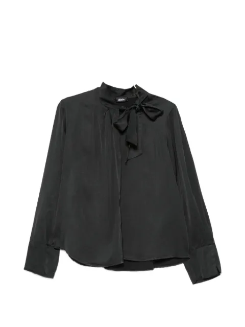 DIXIE pussy-bow long-sleeve blouse