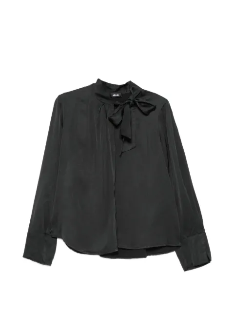 DIXIE pussy-bow long-sleeve blouse