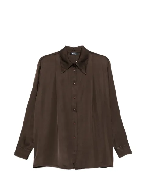 DIXIE satin-finish button-up shirt
