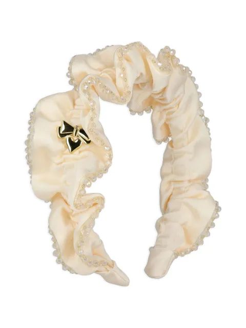 ANGEL'S FACE KIDS bead-trimmed ruffled headband