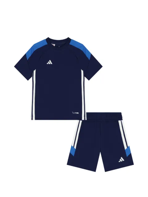 adidas Kids climacool logo-print shorts set