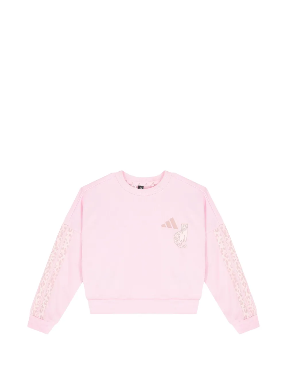 adidas Kids leopard-print track tracksuit Roze