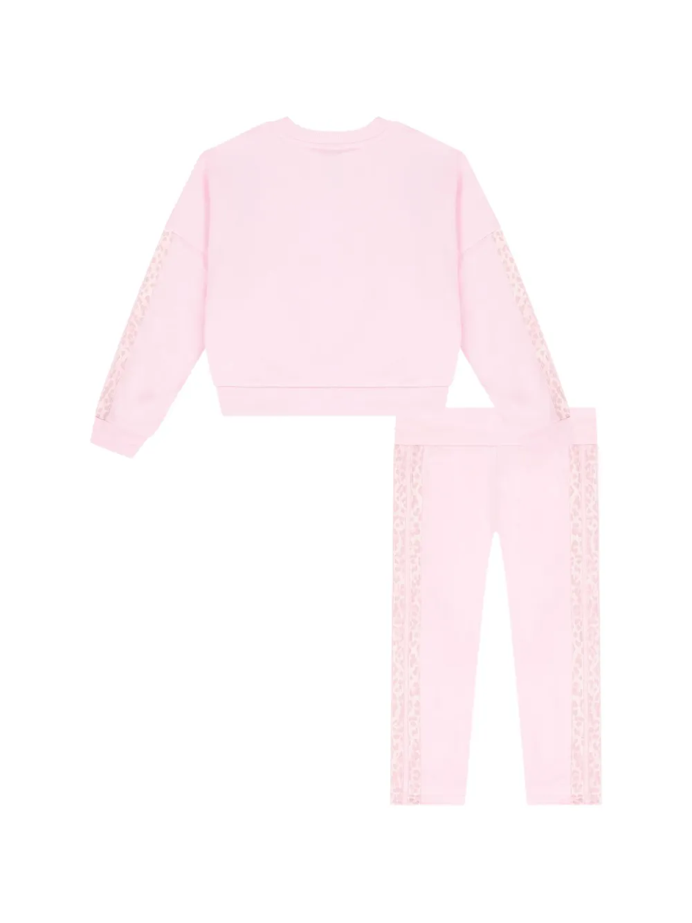 adidas Kids leopard-print track tracksuit Roze