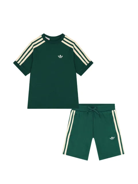 adidas Kids logo-embroidered shorts set