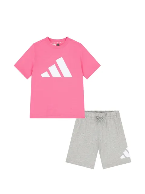 adidas Kids Essentials logo-print T-shirt and shorts set
