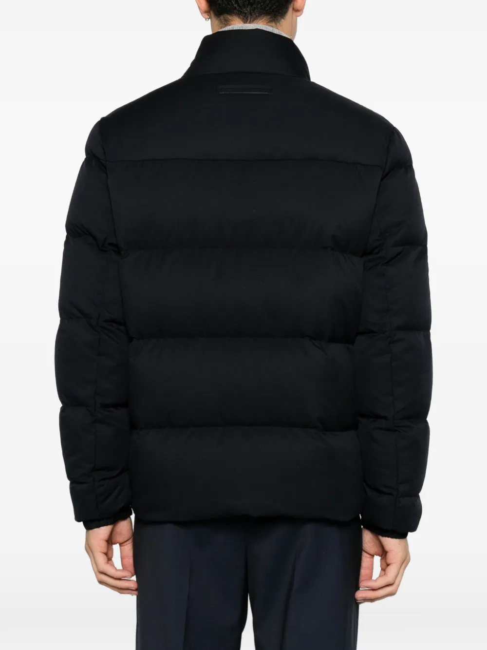 Zegna Gewatteerd jack Zwart