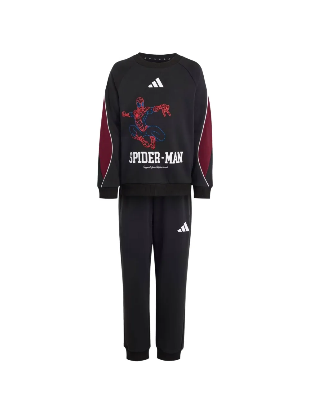 adidas Kids x Marvel Spider-Man graphic-print tracksuit - Nero
