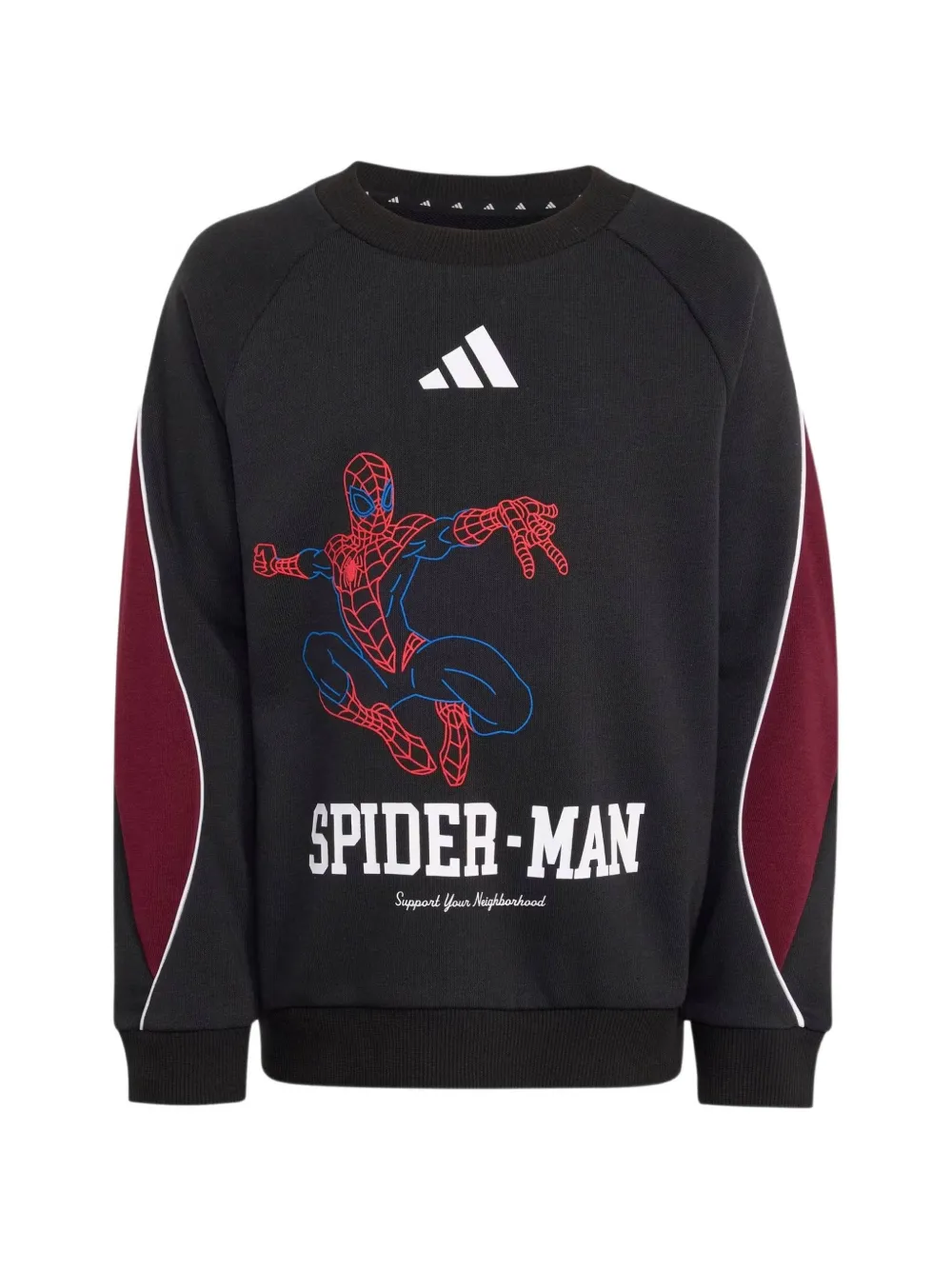 adidas Kids x Marvel Spider-Man graphic-print tracksuit Zwart