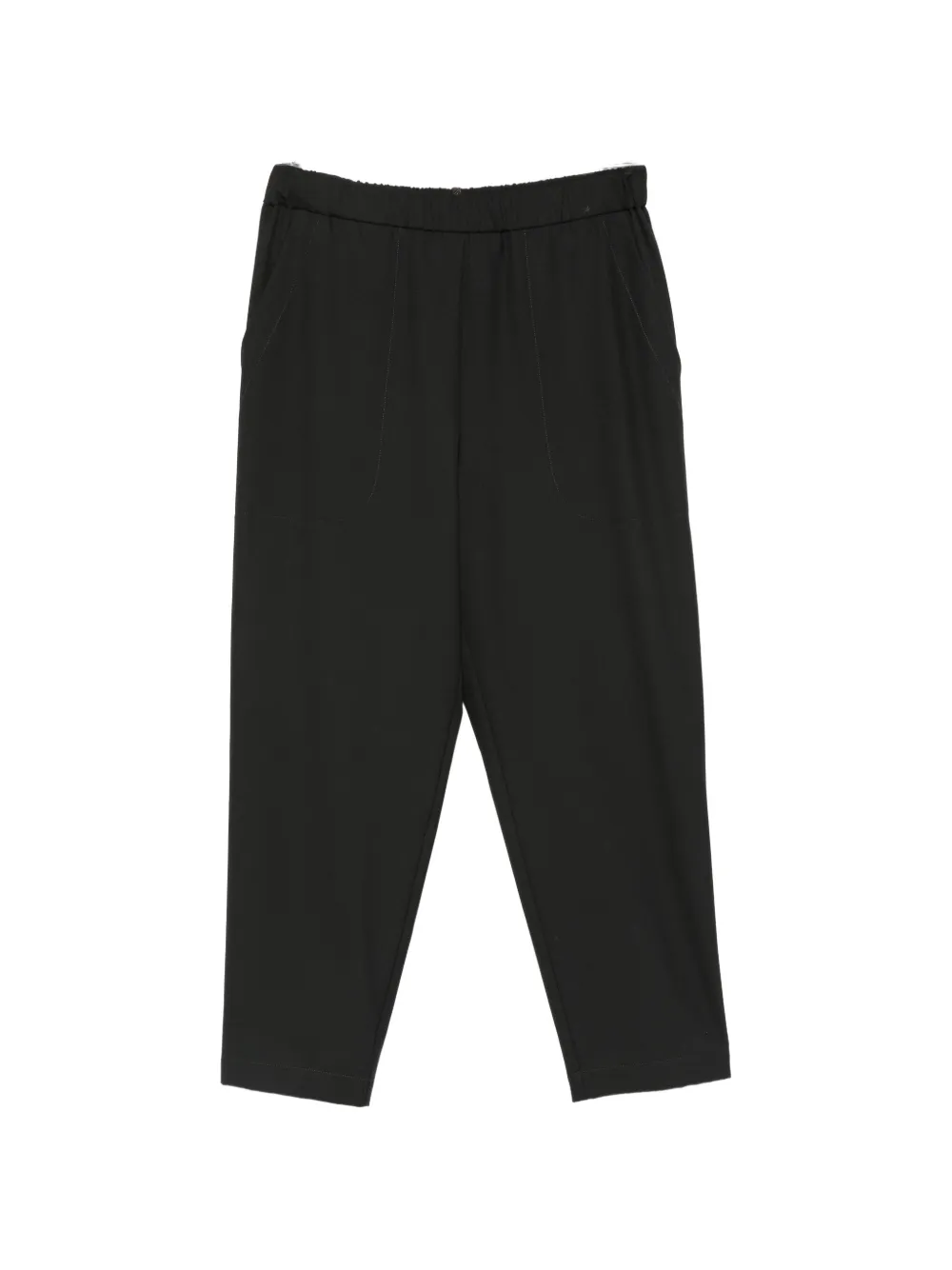 Fabiana Filippi elasticated-waist tapered trousers Zwart
