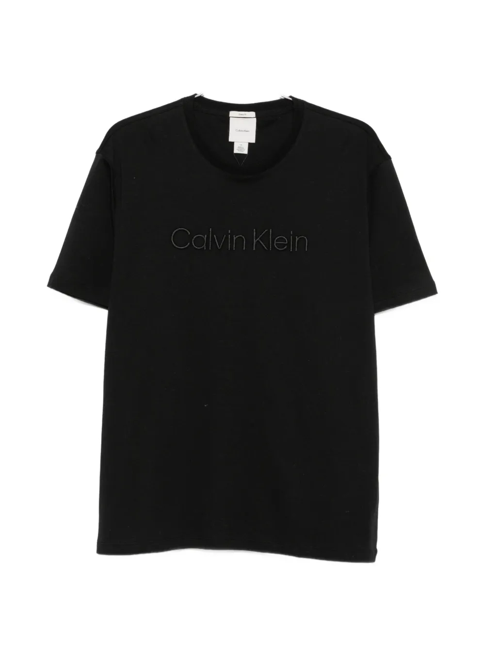 Calvin Klein logo-embroidered T-shirt - Nero