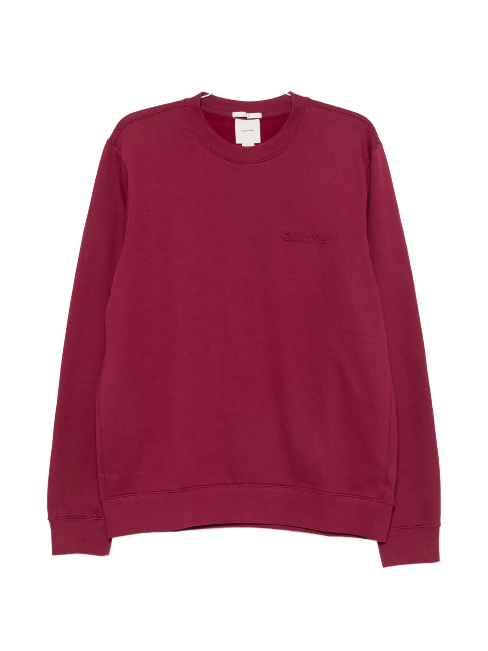 Calvin Klein logo-embroidered sweater - Rosso
